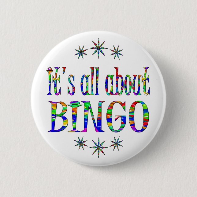 BINGO 6 CM ROUND BADGE (Front)