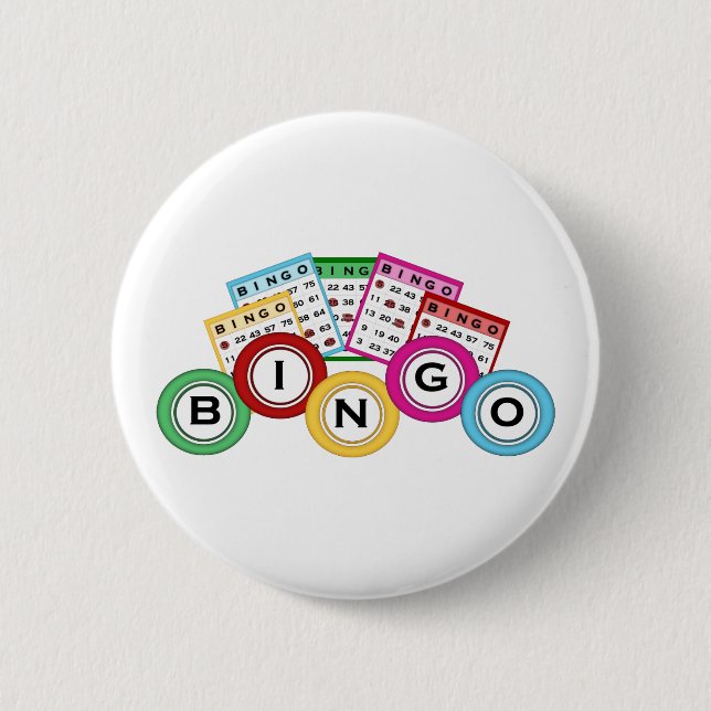 Bingo 6 Cm Round Badge (Front)