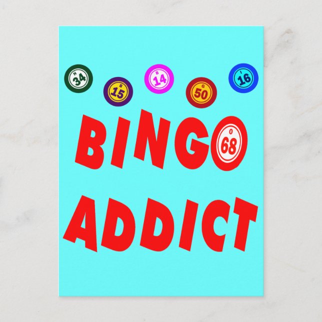 BINGO ADDICT POSTCARD (Front)