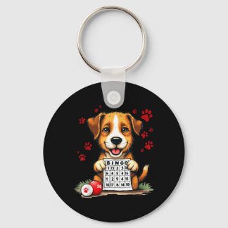 Bingo And Dog Funny Bingo Love Bingo And Dog Gift Key Ring