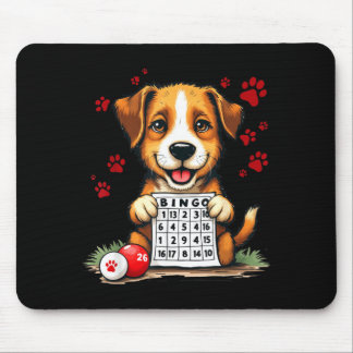 Bingo And Dog Funny Bingo Love Bingo And Dog Gift Mouse Pad