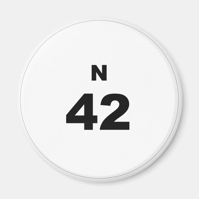 Bingo Ball N Magnet (Front)