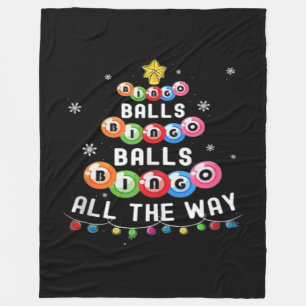 Bingo Balls Bingo All The Way Fleece Blanket