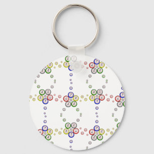 Bingo Balls Key Ring