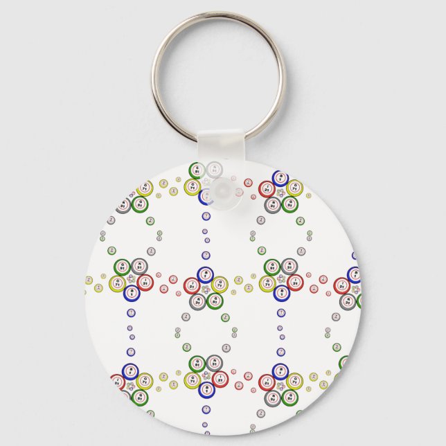 Bingo Balls Key Ring (Front)