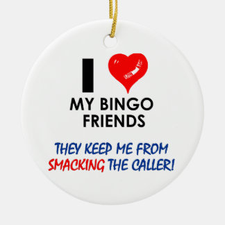 BINGO! Bingo designs for the fabulous player! Ceramic Tree Decoration