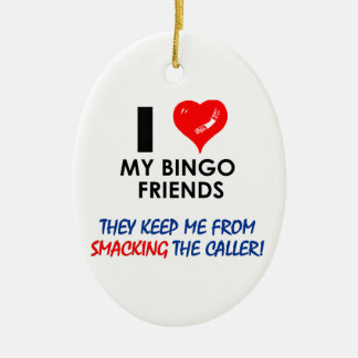 BINGO! Bingo designs for the fabulous player! Ceramic Tree Decoration