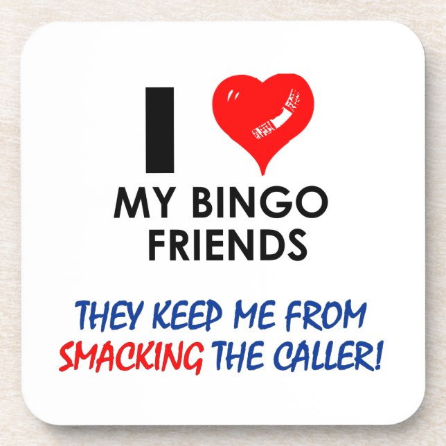 BINGO! Bingo designs for the fabulous player! Coaster (Front)