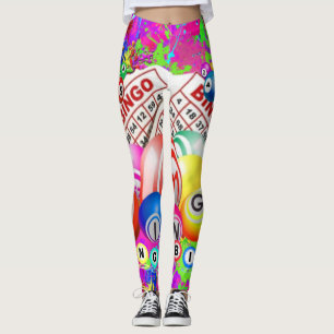 BINGO BINGO Splattered Paint CBDOilPrincess  Leggings