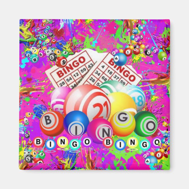 BINGO BINGO Splattered Paint CBDOilPrincess  Magnet (Front)