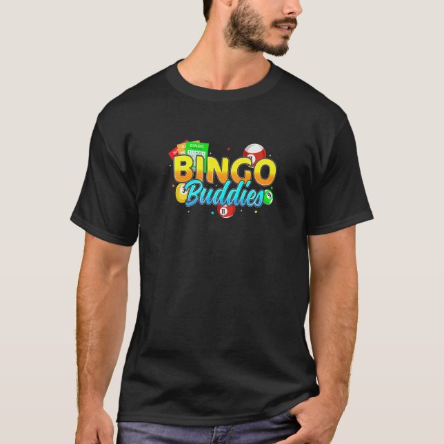 Bingo Buddies Lucky Bingo Player T-Shirt (Front)