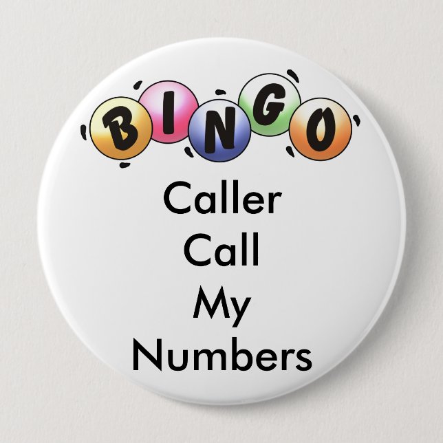 BINGO Button Caller Call My Numbers (Front)