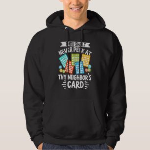 Bingo Caller Player Lucky Bingo 15 Hoodie