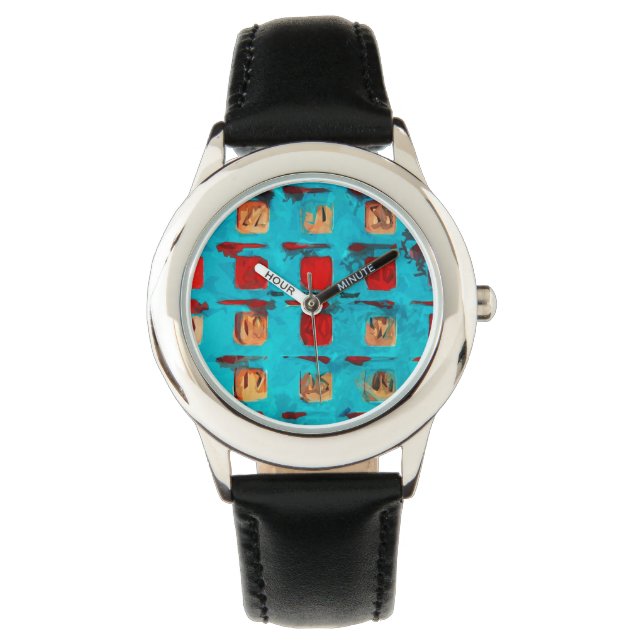 BINGO Card Abstract Impressionism Watch (Front)