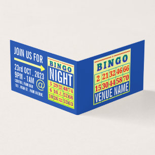 Bingo Card, Bingo Manager Detailed Business Card