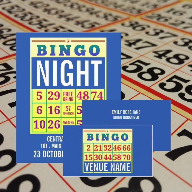Bingo Card, Bingo Venue, Gaming Industry Business Card (Creator Uploaded)