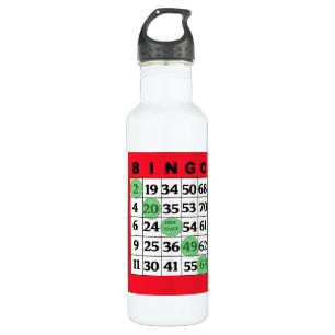 BINGO Card & Dabber Good Luck Water Bottle