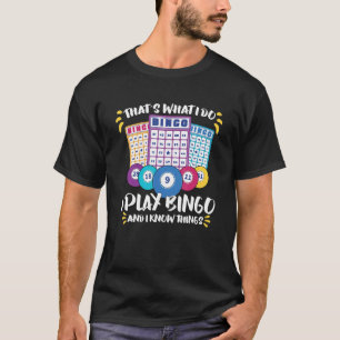 Bingo Card Game Grandma Bingo Player Bingo Cards T-Shirt