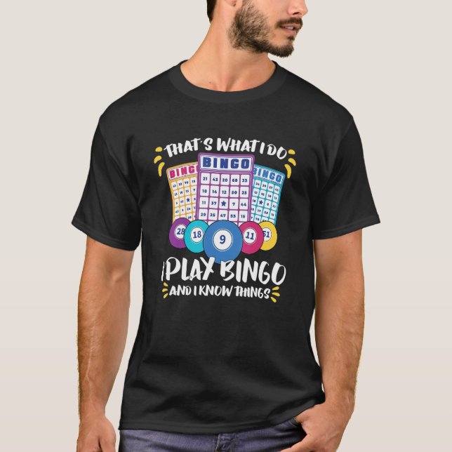 Bingo Card Game Grandma Bingo Player Bingo Cards T-Shirt (Front)