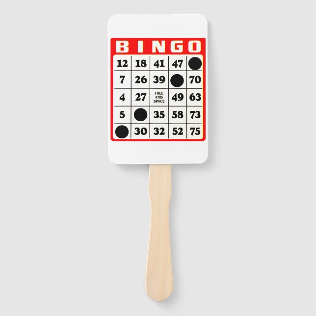 Bingo Card Hand Fan (Front)