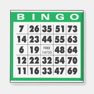 Bingo Card Magnet