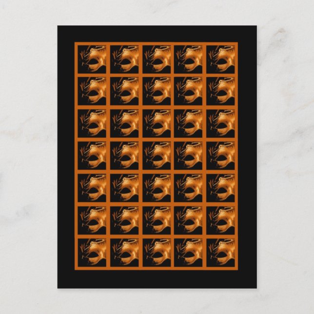 Bingo Card Markers Sweet 16 Orange Black (Front)