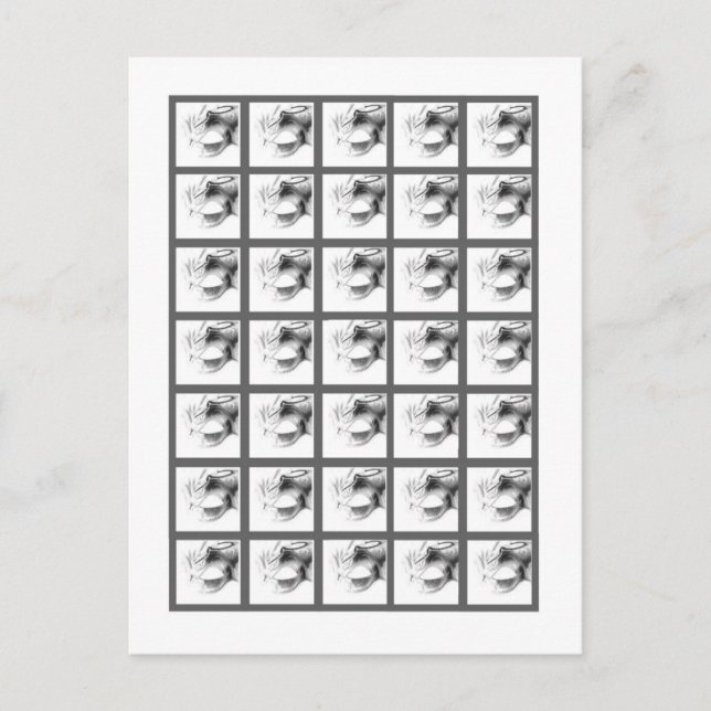 Bingo Card Markers Sweet 16 Silver White Party (Front)