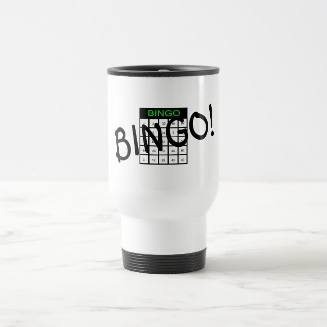 Bingo Card Travel Mug (Center)