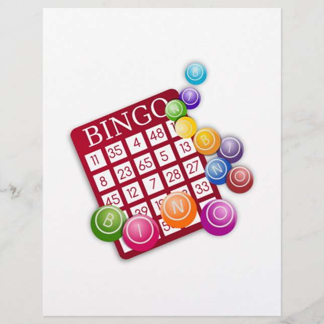 BINGO Card with BINGO Balls (Front)