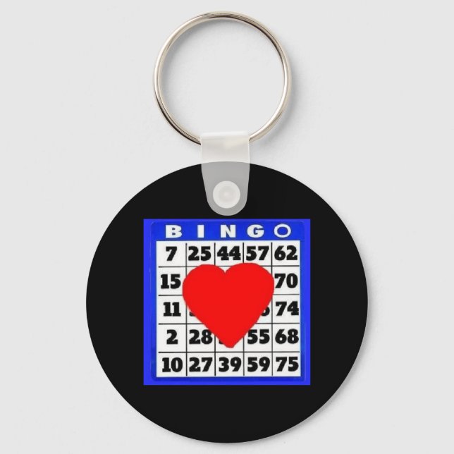 Bingo-Card with Heart Keychain (Front)