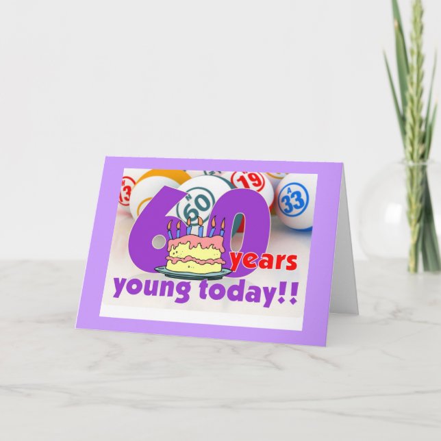 Bingo cards - 60th birthday (Front)