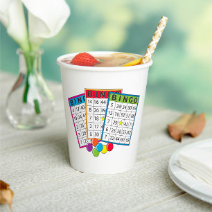 Bingo Cards Paper Cups