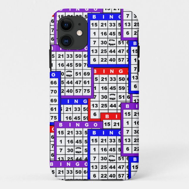 Bingo Cards pattern Case-Mate iPhone Case (Back)