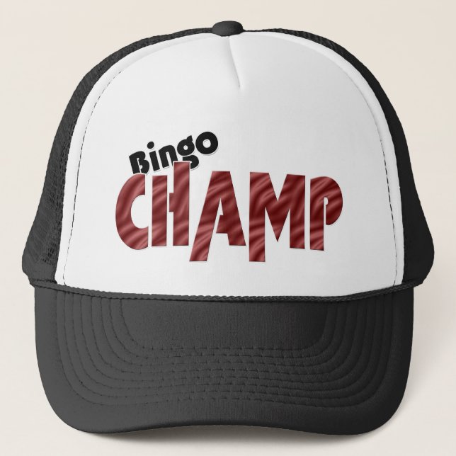 Bingo Champ Champion Vegas Style Hat (Front)
