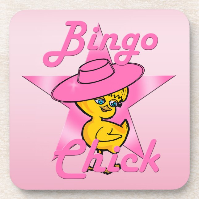 Bingo Chick #8 Coaster (Front)