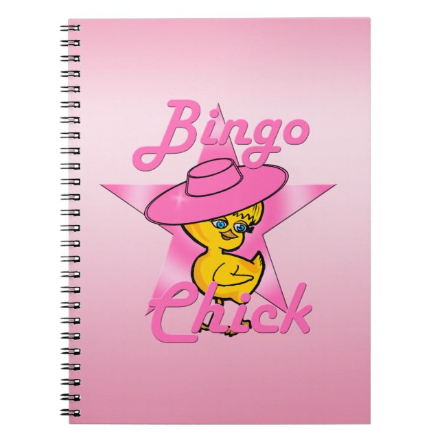 Bingo Chick #8 Spiral Notebook (Front)