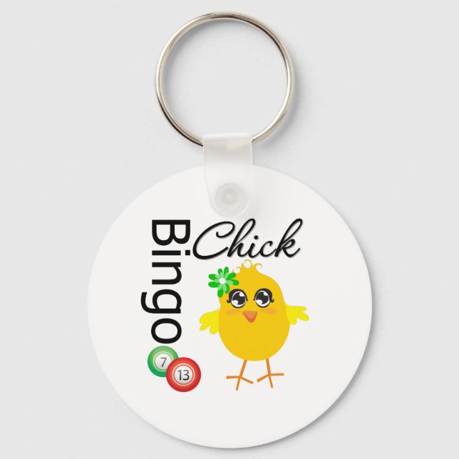 Bingo Chick Key Ring (Front)