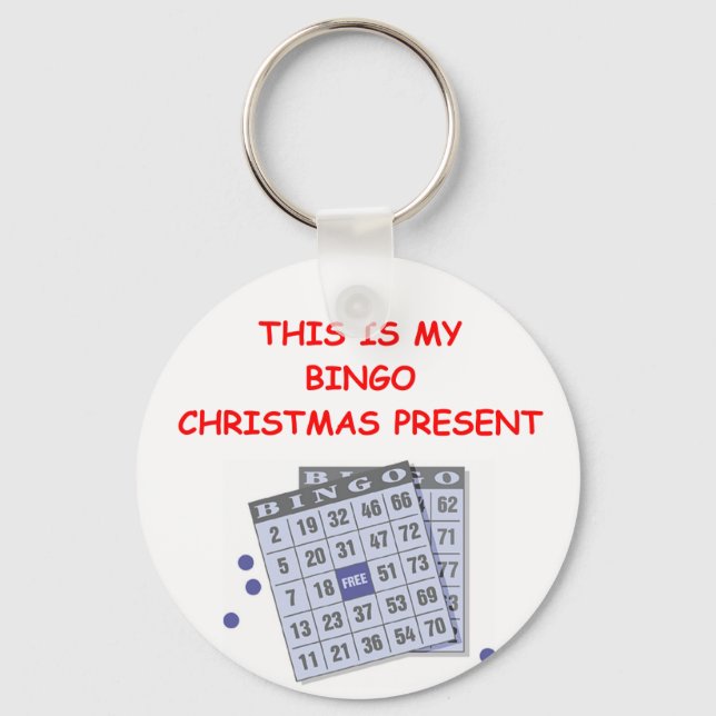 BINGO cristmas Key Ring (Front)