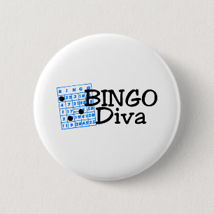 Bingo Diva 6 Cm Round Badge