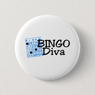 Bingo Diva 6 Cm Round Badge