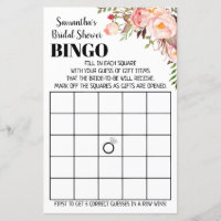 Bingo english spanish Bridal shower game wedding
