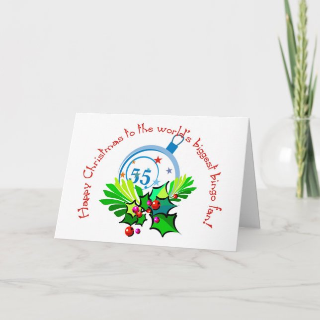 Bingo fan's Christmas card (Front)