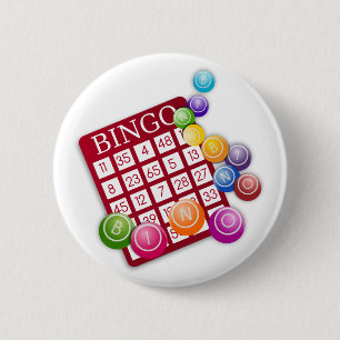Bingo Game 6 Cm Round Badge