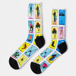 Bingo Game Cards, Spanish Crew Socks
