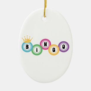 Bingo Game Ceramic Tree Decoration