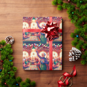 Bingo Game Christmas Wrapping Paper