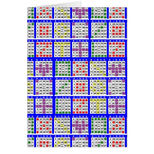 Bingo Game Patterns Large (Front)
