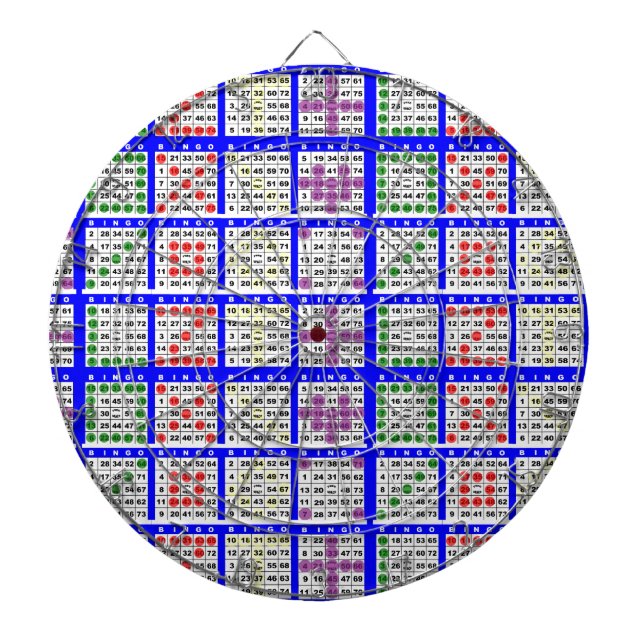 Bingo Game Patterns Large Grid Dartboard (Front)