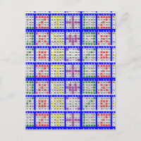 Bingo Game Patterns Large Grid