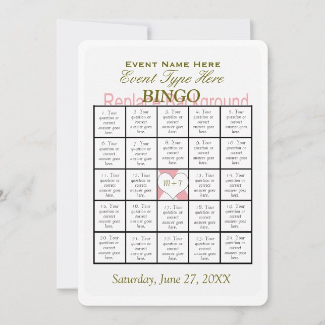Bingo Game Template (Front)